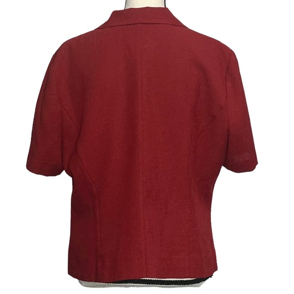 3/$10 Koret Blazer 16P Red Short Sleeve Jacket - Picture 6 of 8